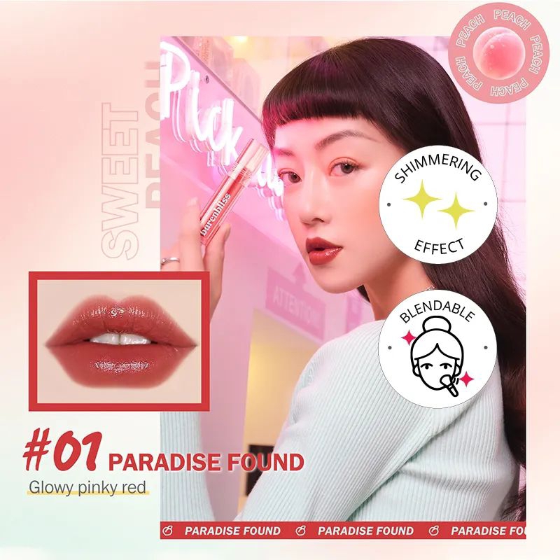 Barenbliss Peach Make Perfect Lip Tint -01 Paradise Found 3 ml