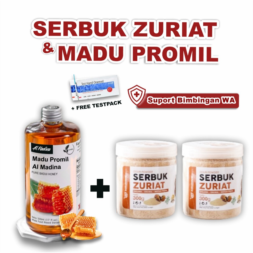 

Serbuk zuriat 125 gr + Madu Promil 250 gr
