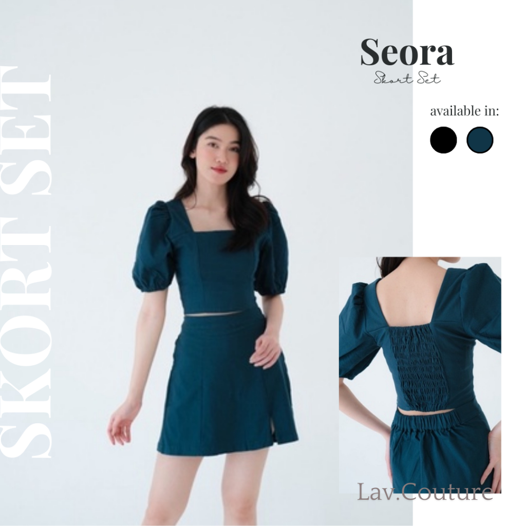 Seora skort Set | setelan rok korea | setelan korea