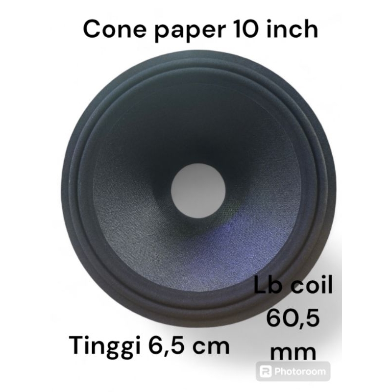 fabulous daun cone paper konus kertas speaker fabolus 10 inch 10in lubang coil 60,5 mm