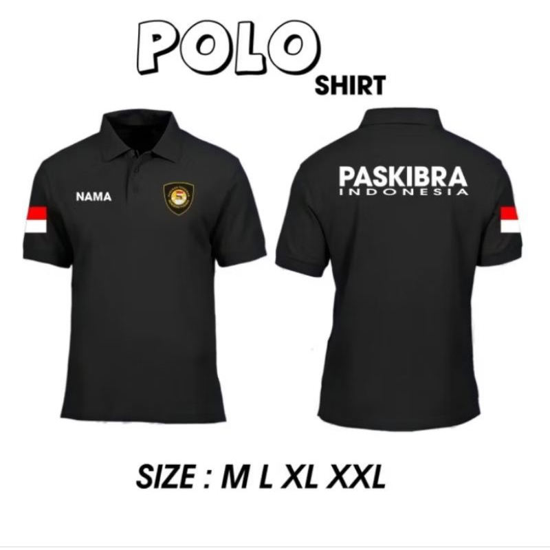 Kaos Pollo Bordir Paskibraka | Pollo Polos | Kaos Pollo Bordir Costum