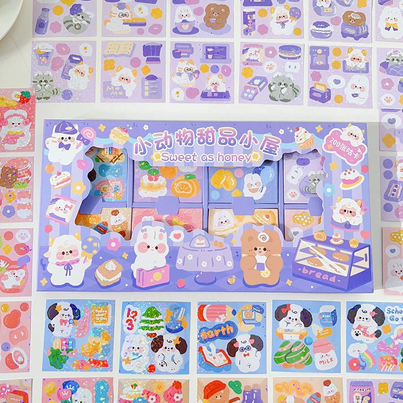 

10 Lembar Sticker PVC Motif Kartun Lucu