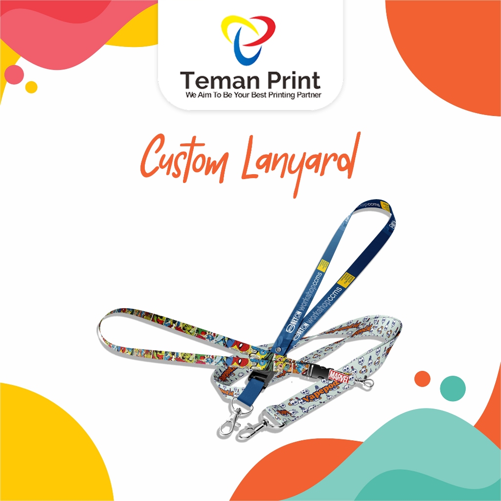 

Teman Print Custom Tali Id Card Lanyard Kalung Card Holder Dompet Kartu