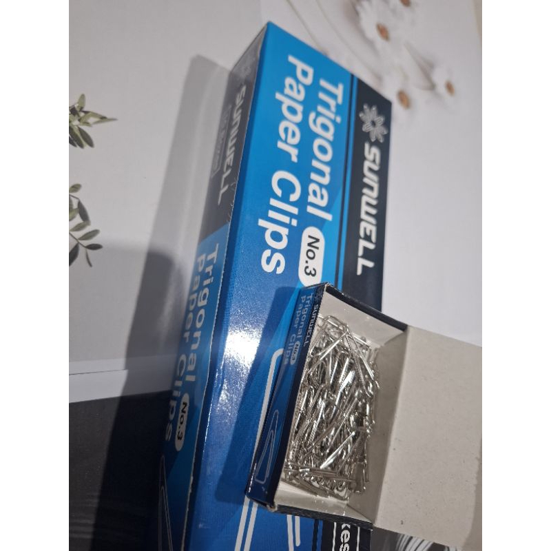 

Binder Clips Triagonal Paper Clips Klip Kertas No.3