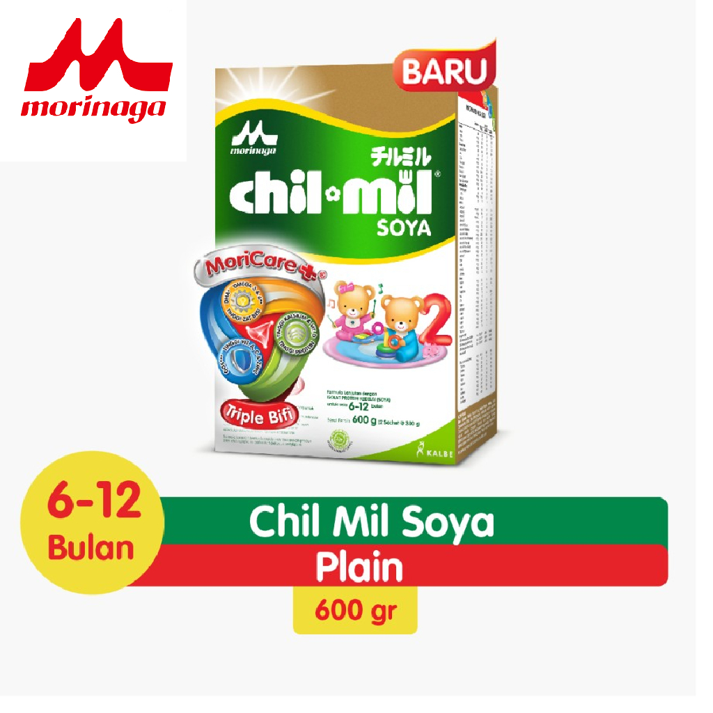 Morinaga Chil Mil Soya Susu Formula Lanjutan Box 600 g