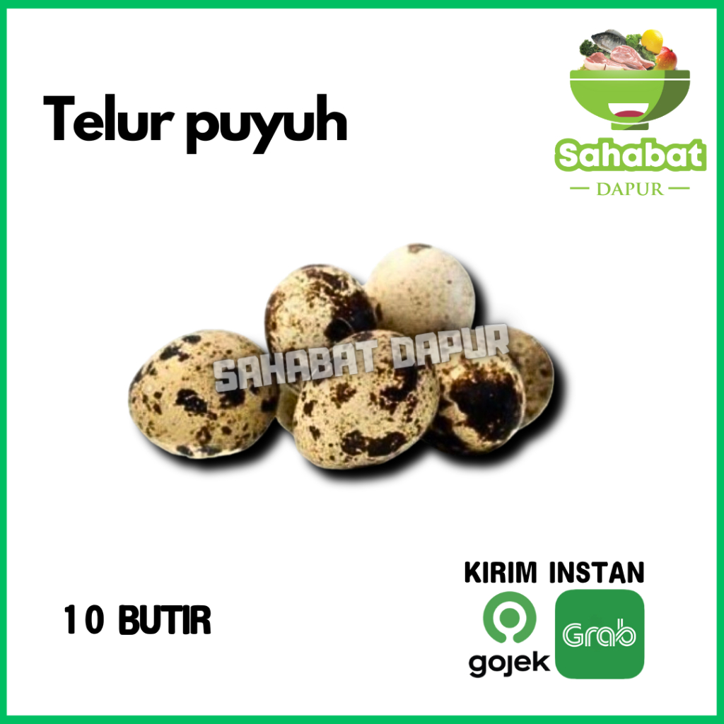 

Telur Puyuh/Telur Puyuh Mentah 10butir Sahabatdapur