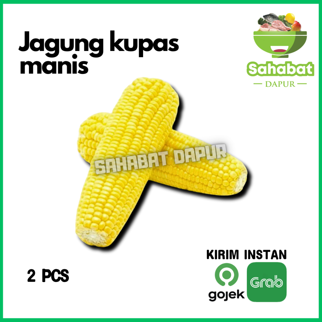 

Jagung Manis Kupas /Jagung Sayur Kupas 2pcs - Sahabatdapur