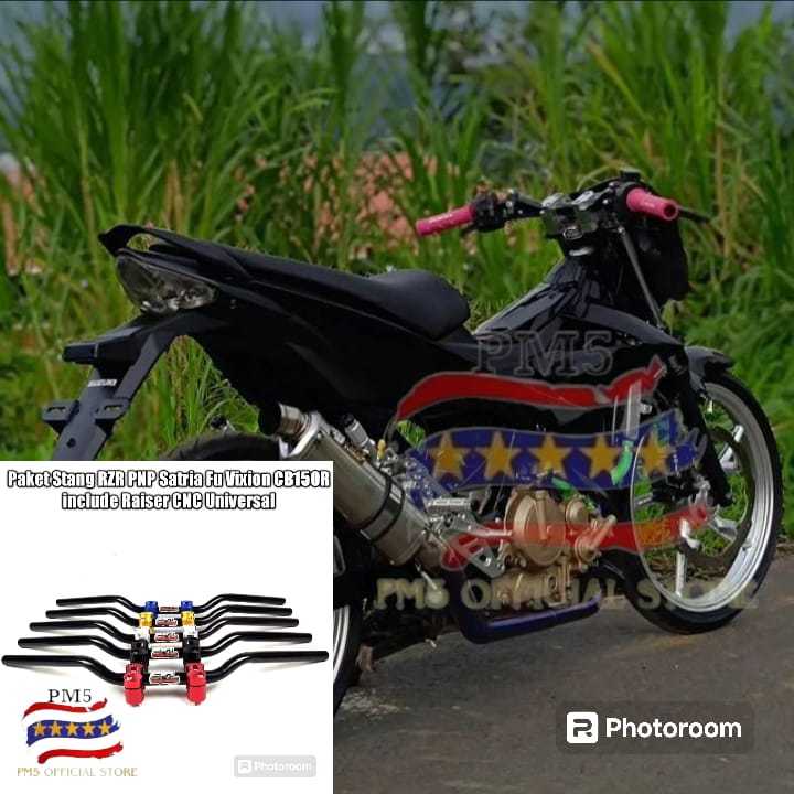 SETANG STANG STIR RZR ROADRACE PNP SUZUKI SATRIA FU SATRIA F150 SATRIA FUFI PLUS RAISER DUDUKAN CNC 