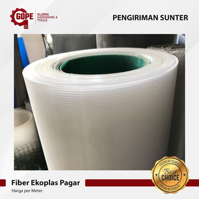 Fiber Pagar Plastik Tutup Pagar Ekoplas Lebar 1.2 Meter