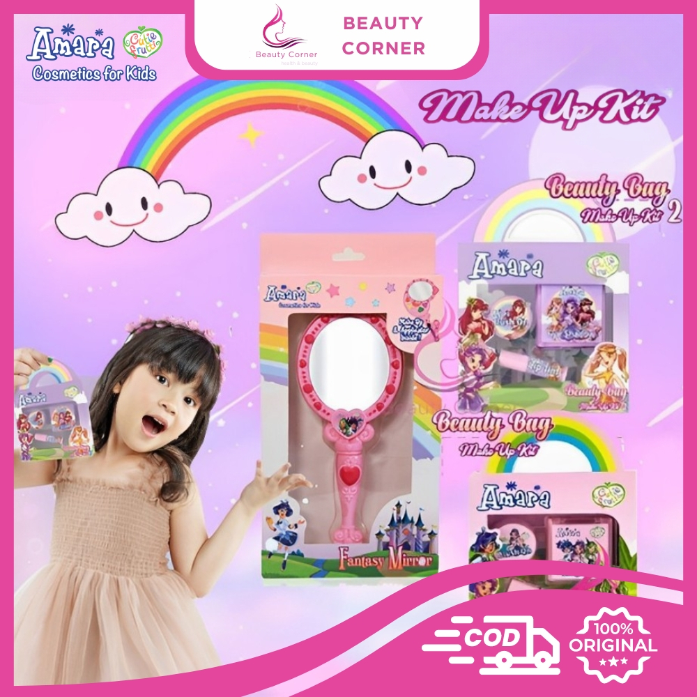 Amara Beauty Bag Make Up Kit | Fantasy Mirror Makeup Untuk Anak