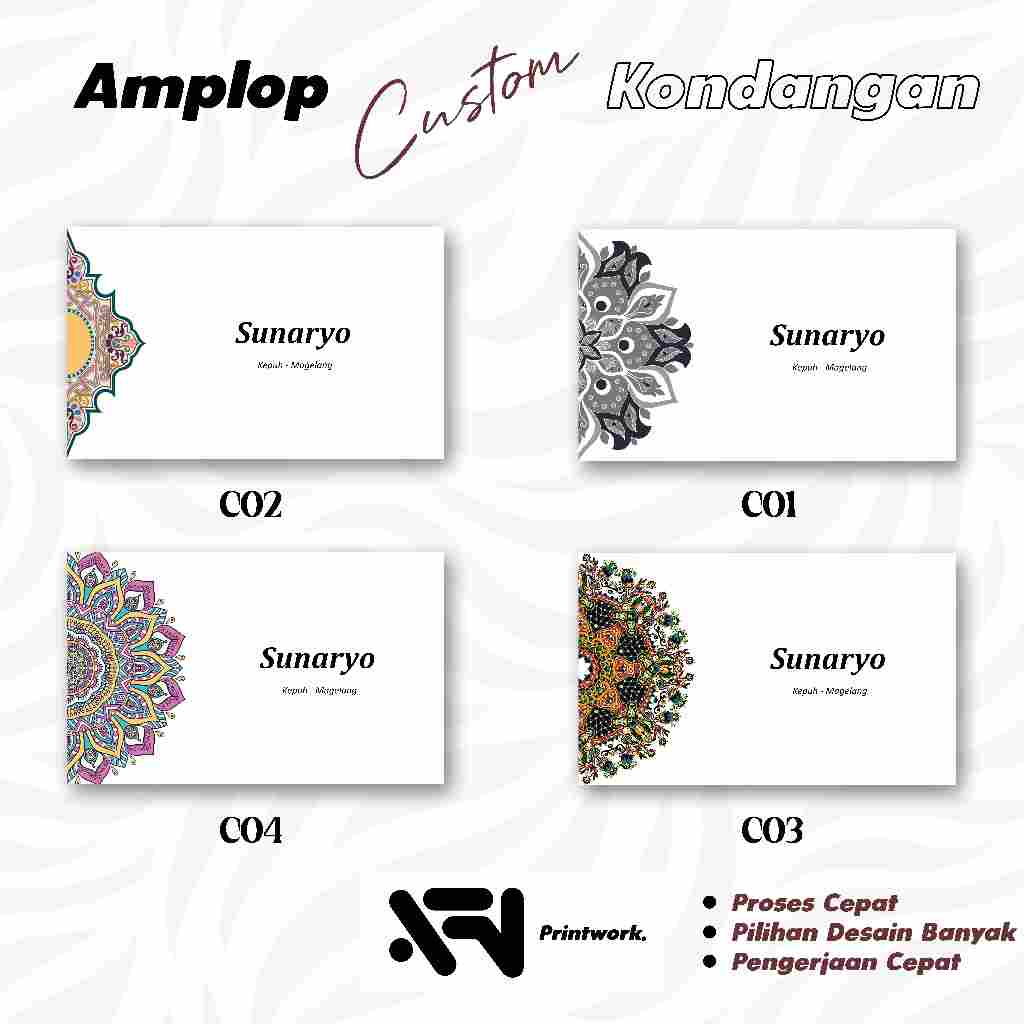 

AMPLOP CUSTOM Kondangan/ Wedding Envelope/ Buwuhan || PAPERLINE 80gsm