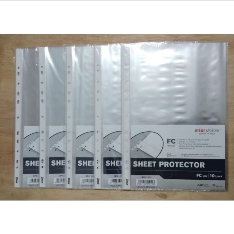

Sheet Protector / PP Pockets F4 isi 10 Lembar - Inter X Folder