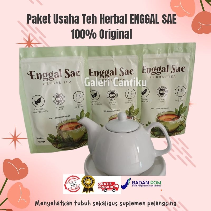 

PAKET USAHA TEH HERBAL ENGGAL SAE 100% ORIGINAL