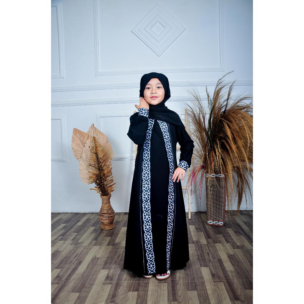 Abaya Anak Perempuan | Abaya Jetblack | Gamis Set