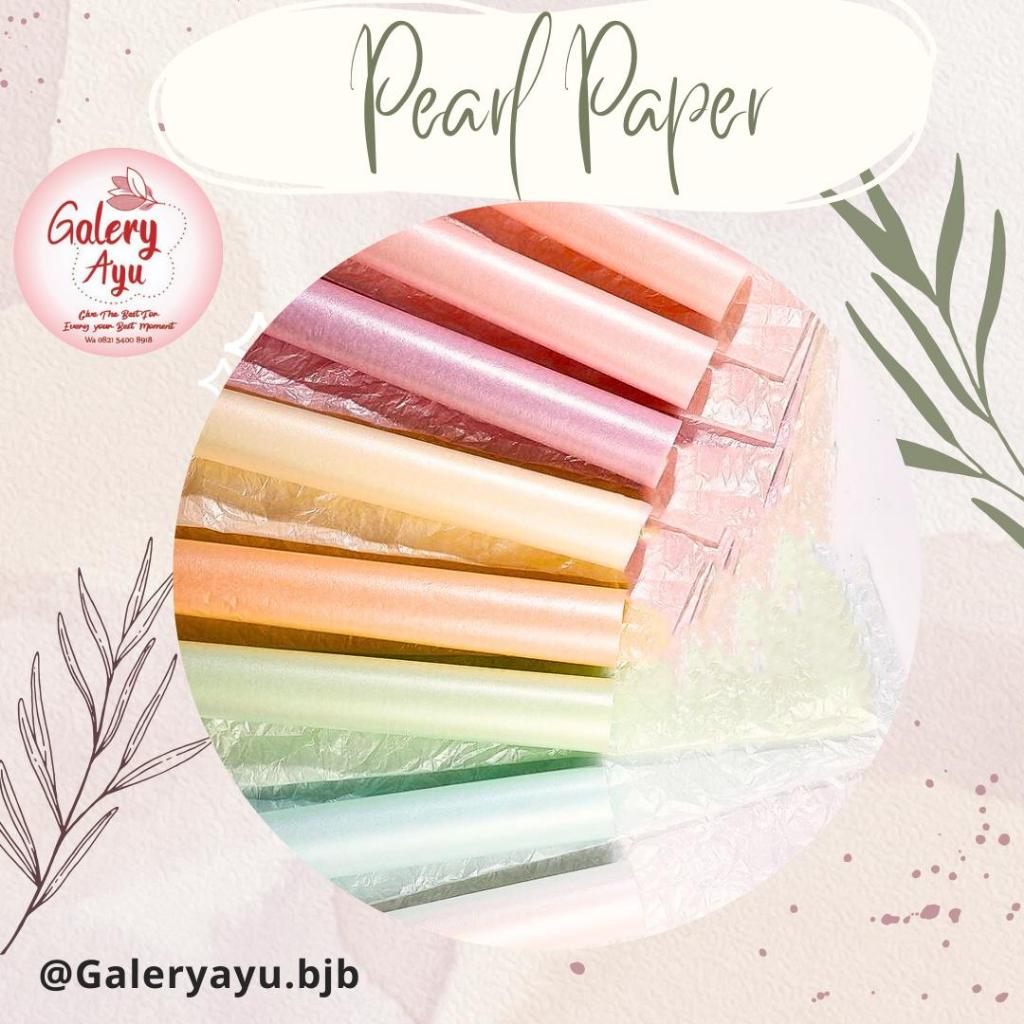 

(5lembar) Kertas Bunga Pearl Paper/ Flower Wrap/ Kertas Buket / Kertas Remek