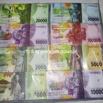 190-200 lembar mainan uang baru ORI