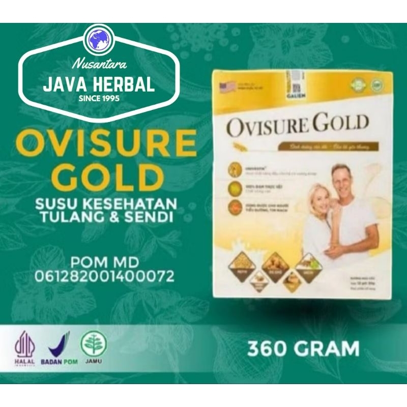 

Ovisure Gold box isi 360 gram ( 12 pcs / sachet 30 gram ) Susu Terapi Membantu Memulihkan Kerusakan Tulang