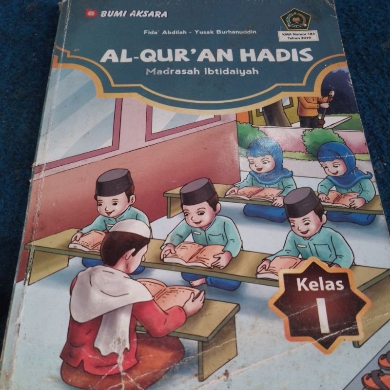 BUKU AL QURAN HADIS KELAS 1 SD EDISI REVISI 2019