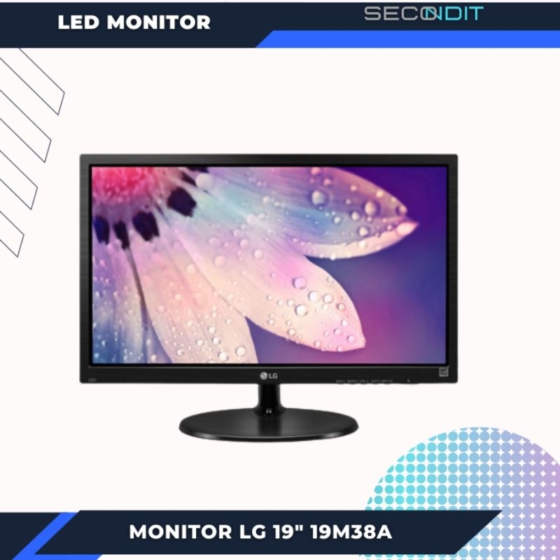 MONITOR LG 19 INCH 19M38 LED PC 19" HDMI VGA OUTPUT