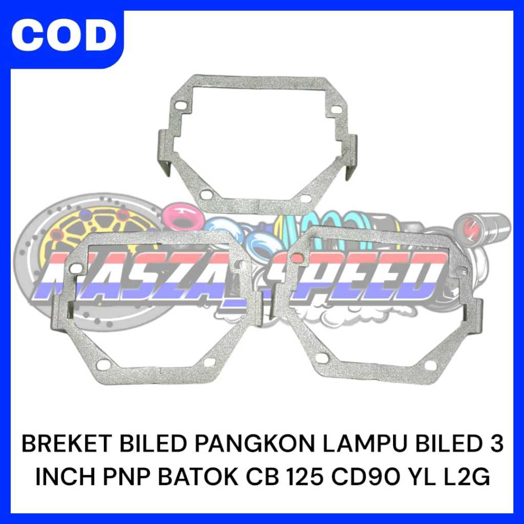 BREKET BILED PANGKON LAMPU BILED 3INCH PNP BATOK CB125 CD90 L2G YL