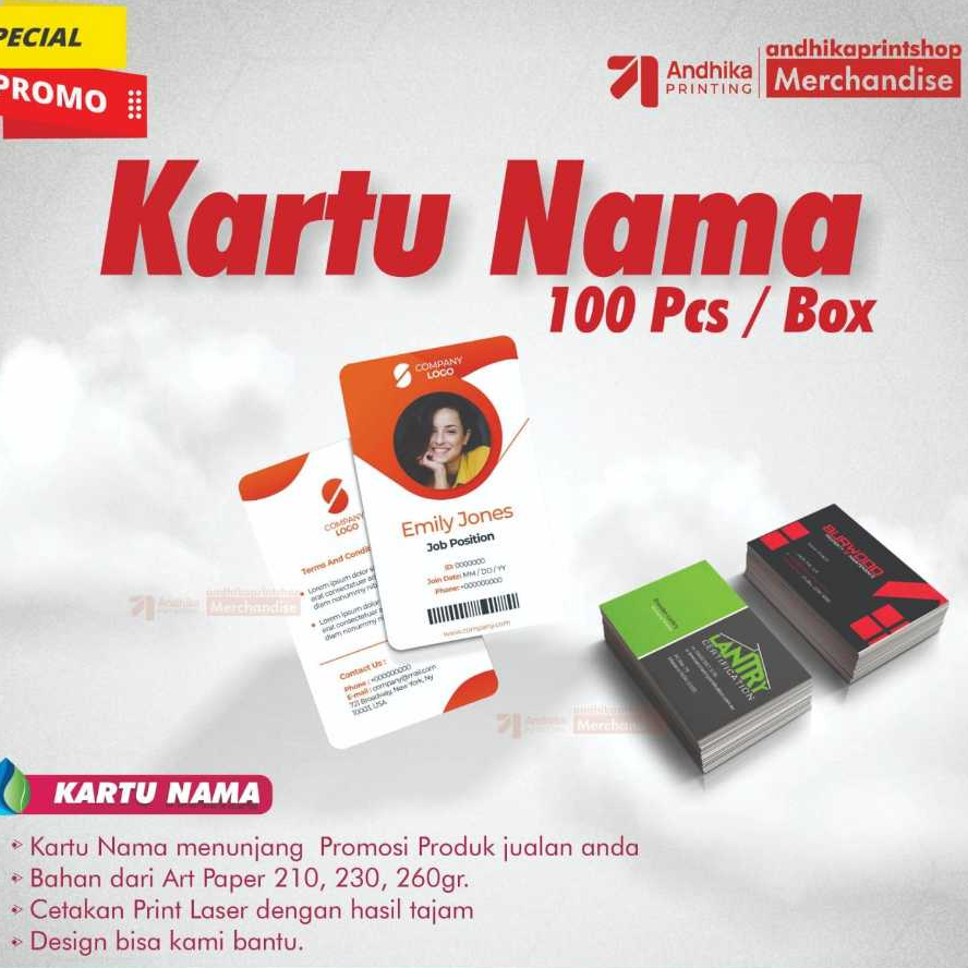 

[ 100 pcs + Box ] Cetak Kartu Nama | Kartu Nama Custom Premium | Print Kartu Nama | Name Card Print
