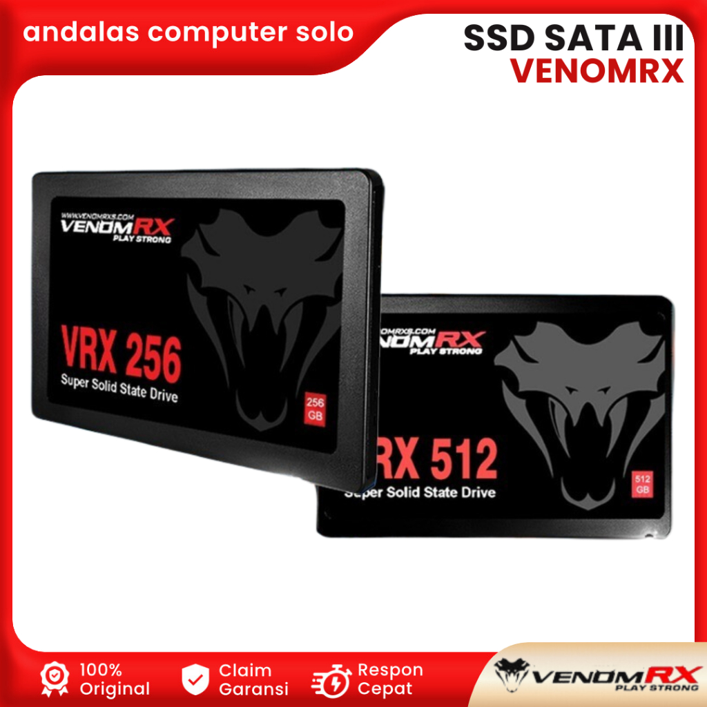 SSD INTERNAL SATA III VenomRx Super 2,5" Sata VRX 128Gb 256Gb 512Gb 1TB SATA III SSD