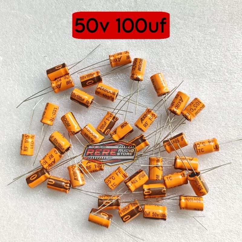 Elko Kapasitor 50v 100uf Elco Capasitor Kualitas Bagus