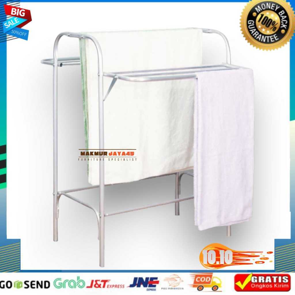 JEMURAN BAJU JUMBO 2 METER / JEMURAN PALANG 9 2 HANGER PIPA BULAT