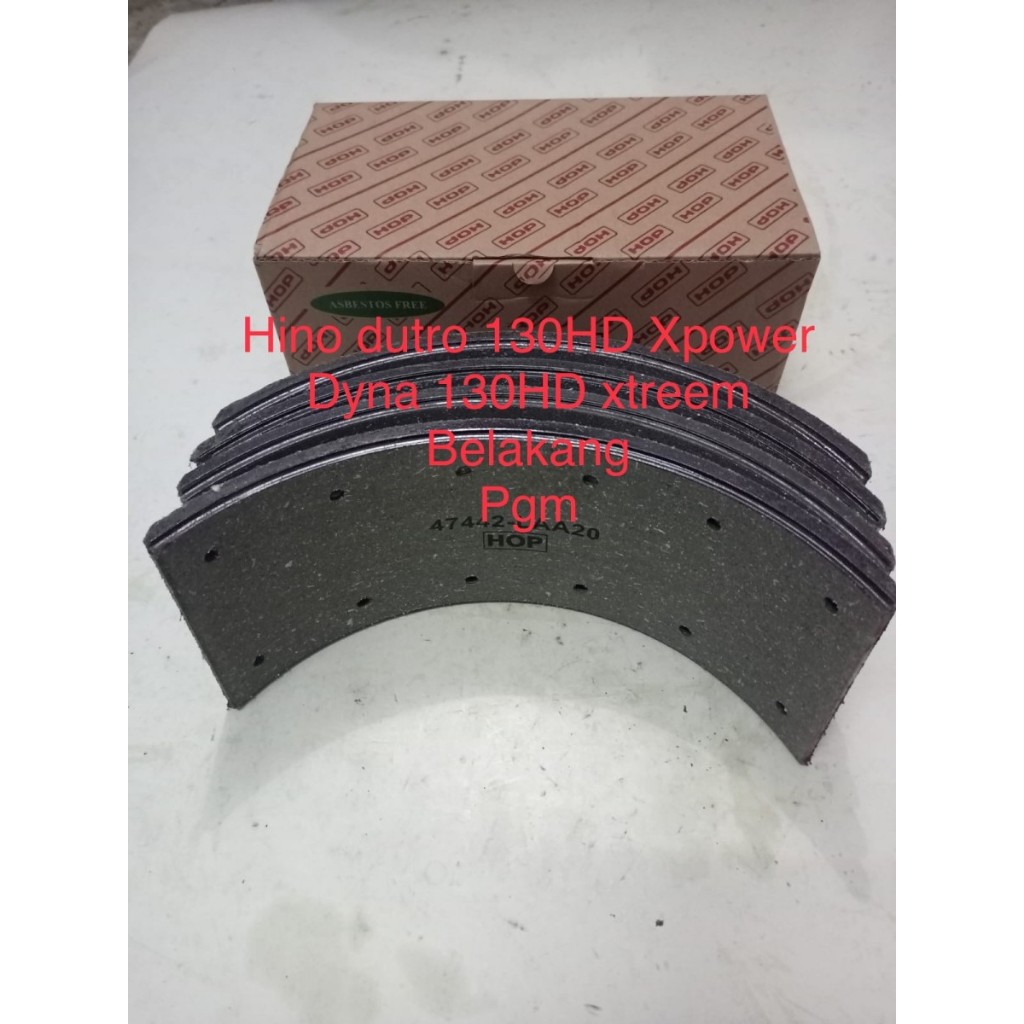 BRAKE LINING KAMPAS REM BELAKANG HINO DUTRO 130HD XPOWER  HINO 300