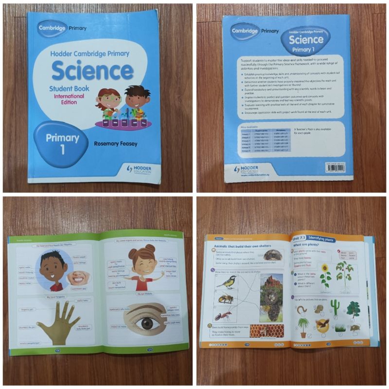 Buku Hodder Cambridge primary science student book internasional edition primary1 pelajaran science 
