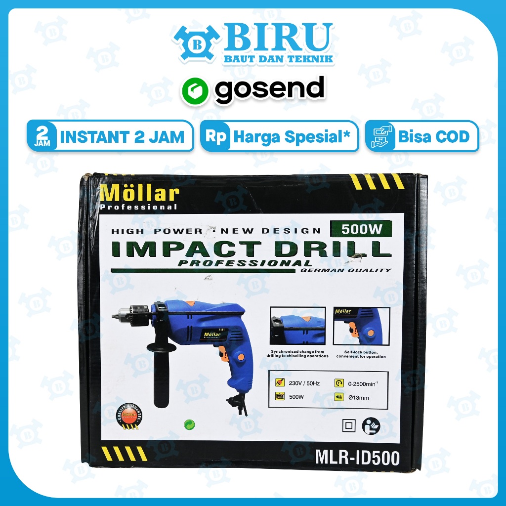 Mollar Mesin Bor Listrik ID500 Bor Tembok Besi Kayu