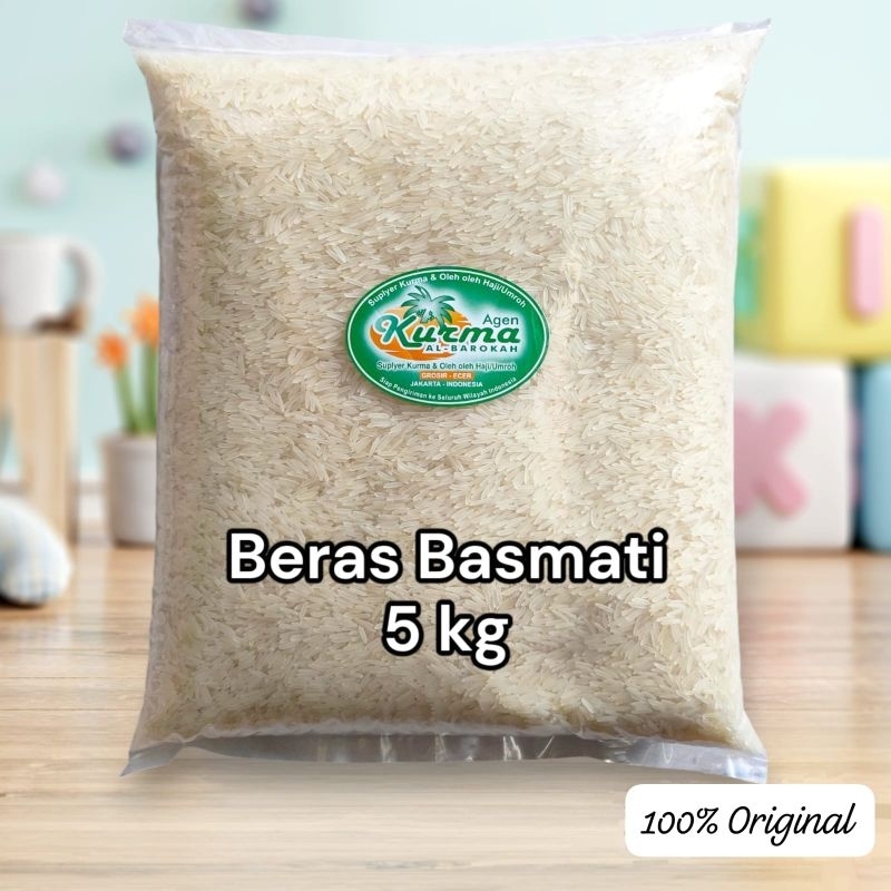 

Beras Basmati 5kg [100%Original tanpa campur]