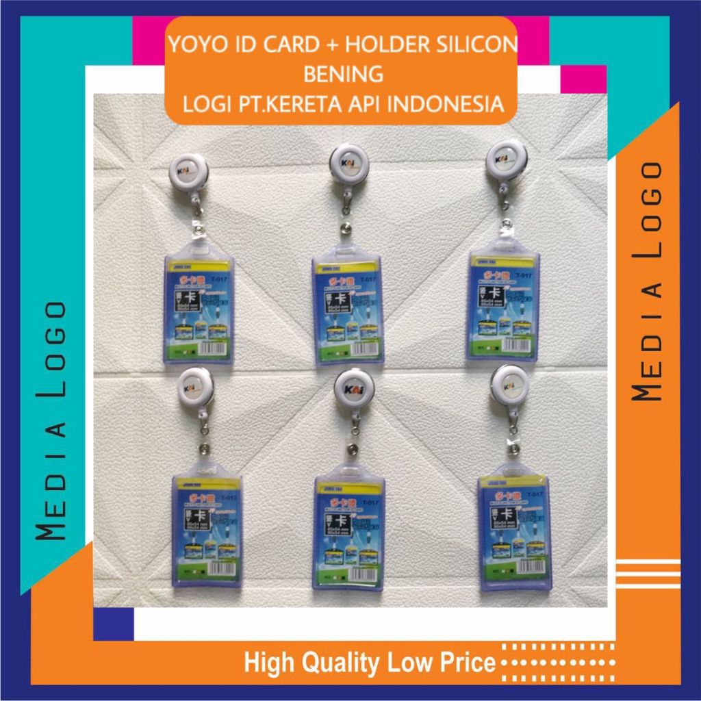 

YOYO ID CARD PUTAR STAINLESS -NAMETAG LOGO KAI ERBARU-TERLENGKAP