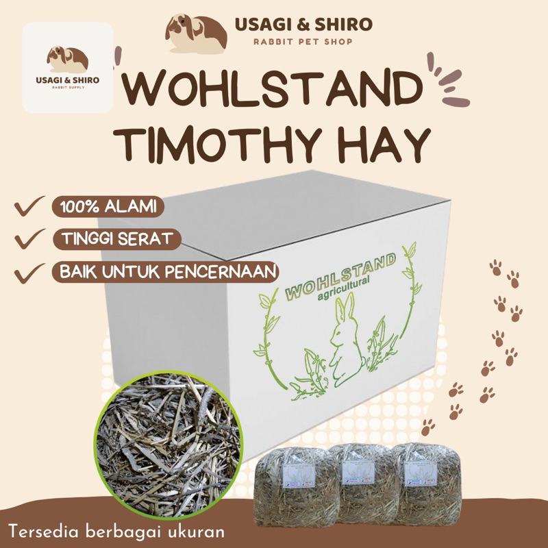 Rumput Kelinci / Rumput Hay / Timothy Hay Wohlstand 1kg