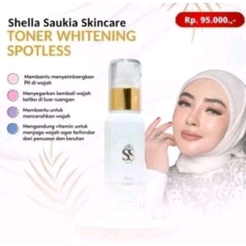 TONER WHITENING SPOTLESS SSSKIN/ SHELLASAUKIA SKINCARE READY ORIGINAL