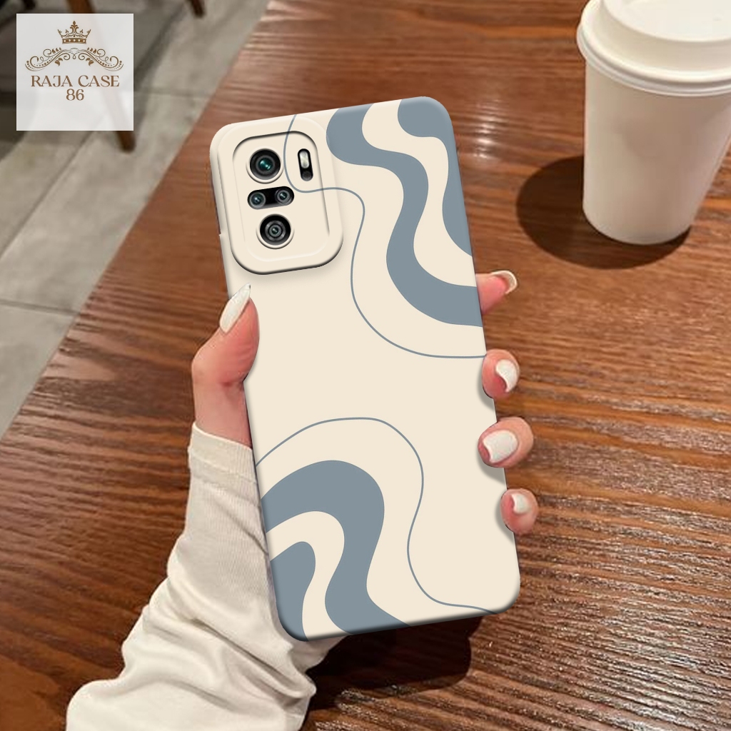 Case Xiaomi Redmi Note 10s - Rajacase - Casing Redmi Note 10s - Motif case Abstrak - Pelindung handp