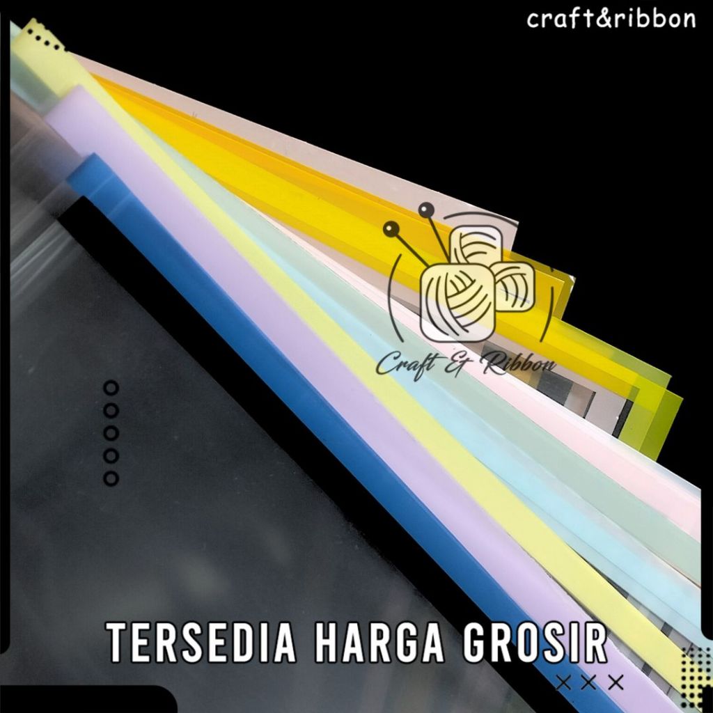 

[CNR] Kertas Florist Bucket Transparant Line Color Flower Wrapping