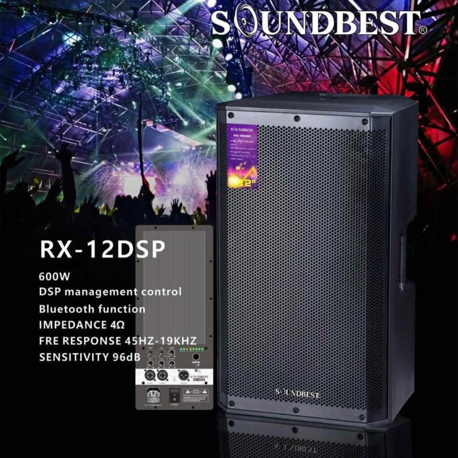 (JUAL 1 BUAH) Speaker Aktif Soundbest RX 12 DSP Original 12 inch Active RX12 DSP Ha