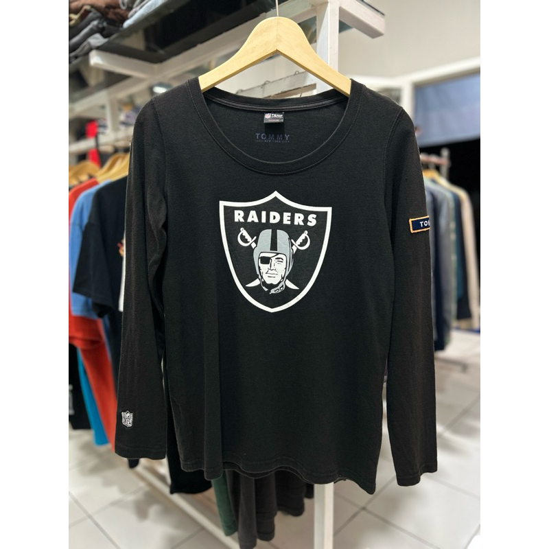 BAJU KAOS LENGAN PANJANG LONGSLEEVE LS TEE NFL RAIDERS