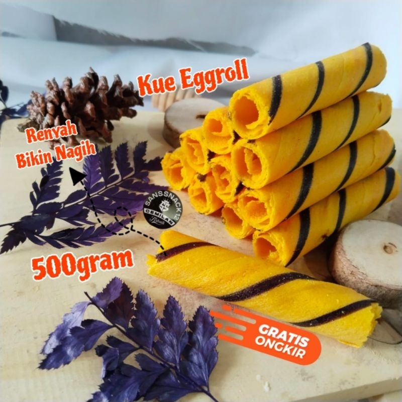 

Kue Kering Eggroll / Kue Egg Roll 500gram