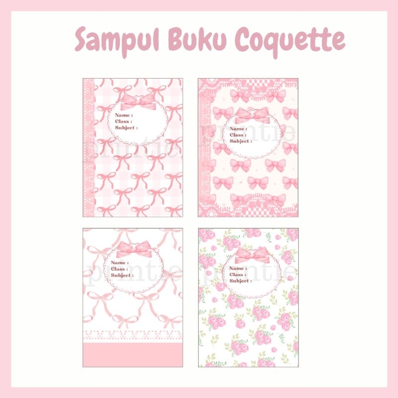 

[4/8 lbr] sampul buku tema coquette