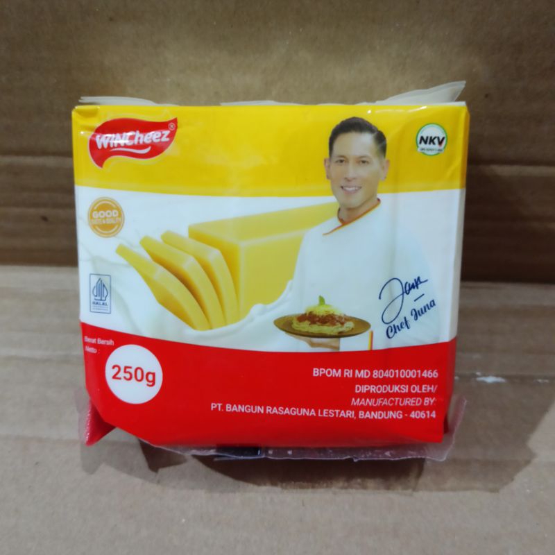 

Keju cheddar WINcheez 250gr/keju/olahan keju