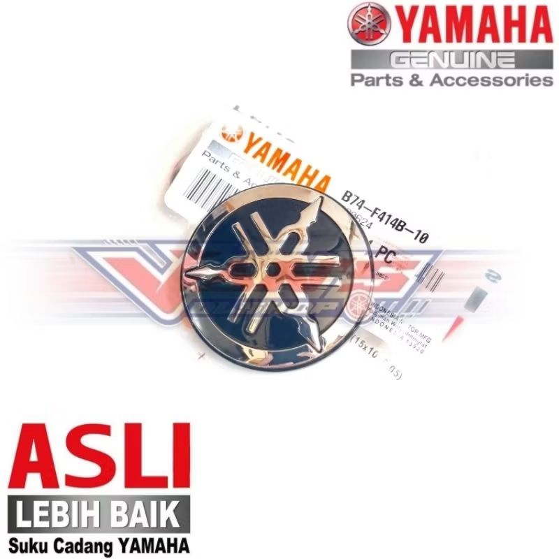 Logo Yamaha Silver 5cm Untuk Di Sayap XMAX 250/300 (OLD & NEW), Di Cover Tangki R15 V3, Vixion 2017 