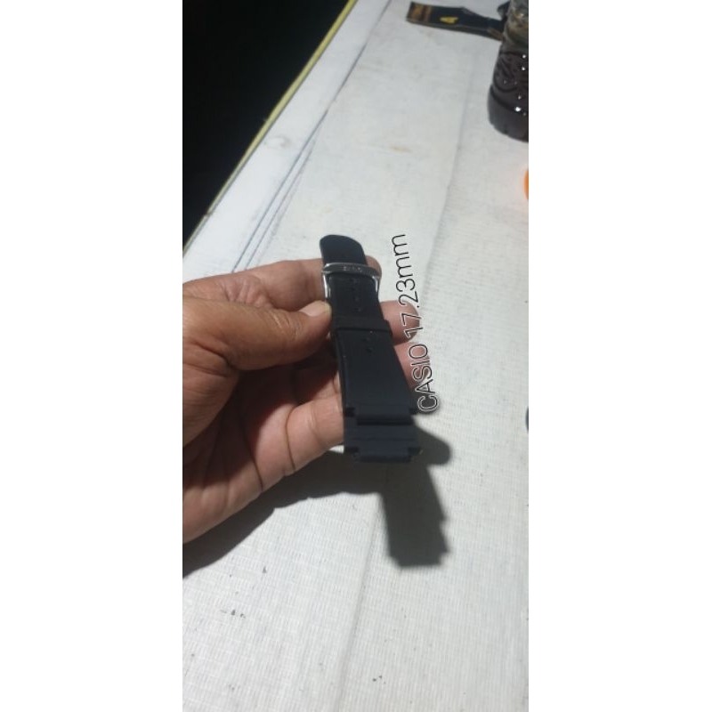strap rubber jam casio 23+17.mm