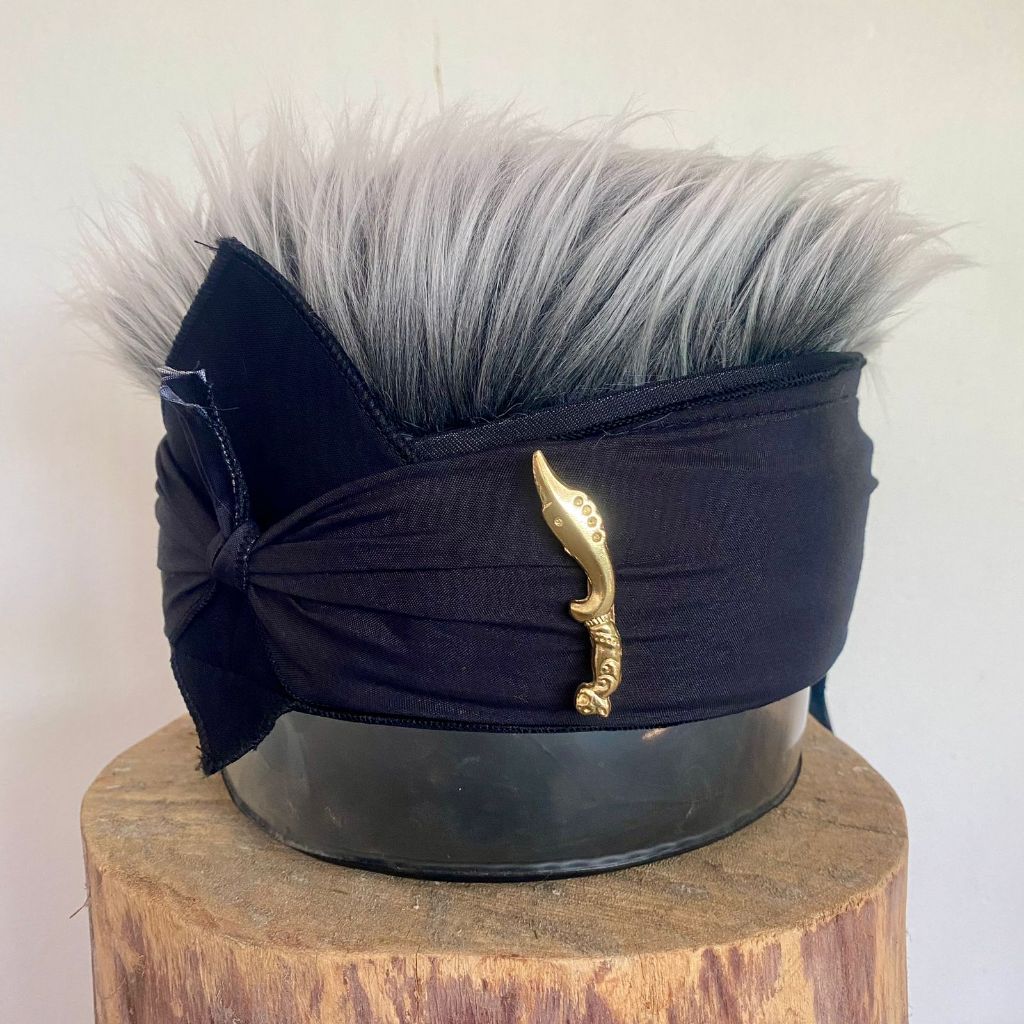Udeng Kujang Sunda Rambut Palsu Pria Dewasa Murah/Blangkon Kujang/Iket Kujang Sunda/Totopong Kujang