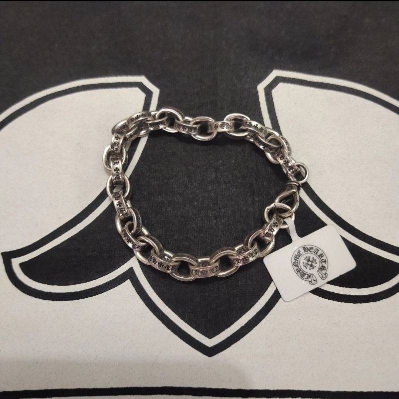 Chrome Hearts Papper Chain Bracelet Silver 925 Perak