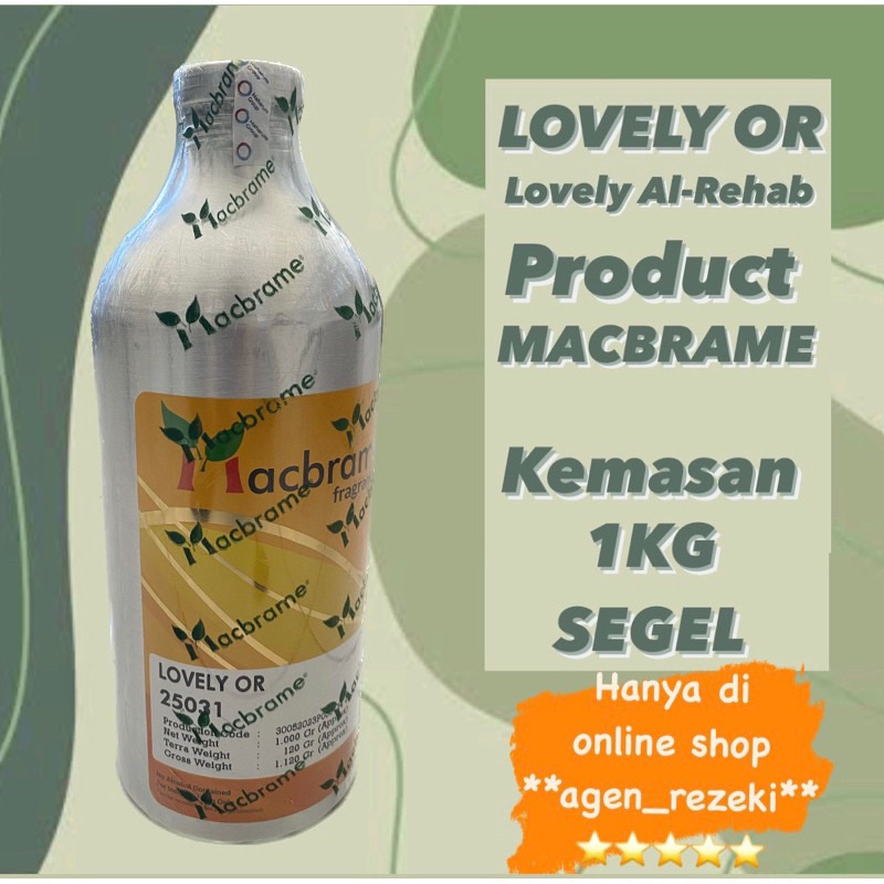 LOVELY OR BY MACBRAME 1KG SEGEL LOVELY ALREHAB