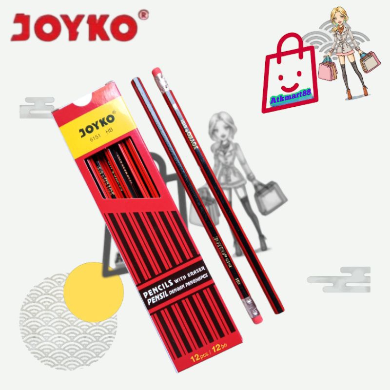 

pensil joyko HB 6151 | @1Ktk=12Pcs
