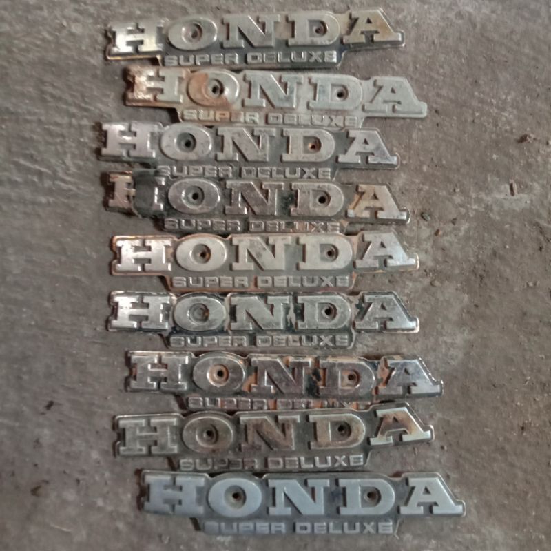 Emblem Logo Tangki Tengki Honda Gl100 Gl125 Gl 100 125 Cepek Ori Original Copotan