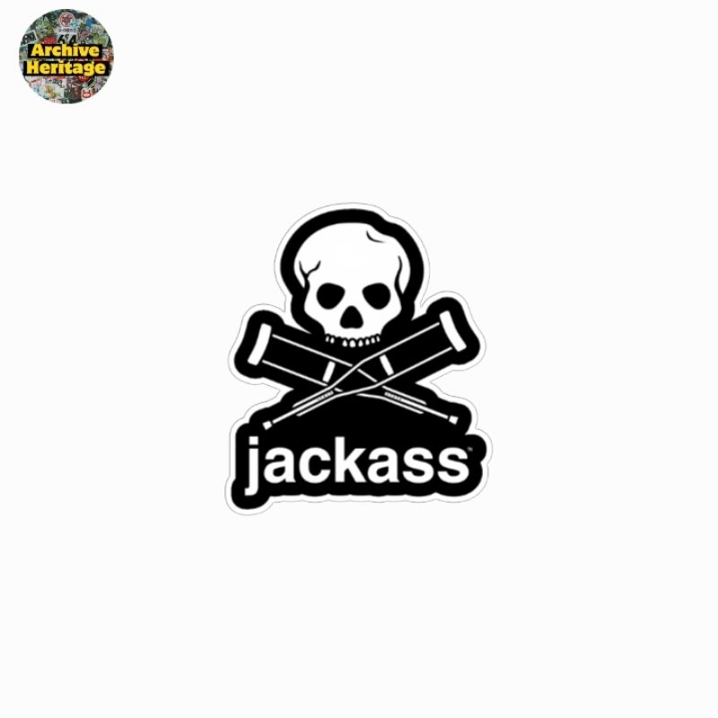 

sticker Jackass logo comedy tv series stiker